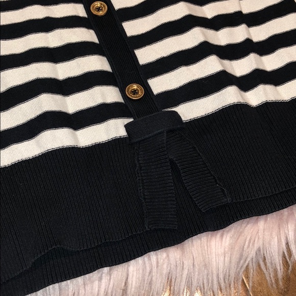 Juicy couture black and white striped top size S - Picture 7 of 9